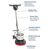 Powr-Flite Classic Metal Floor Machine 13" 1 HP