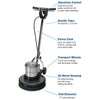Powr-Flite Classic Metal Commercial Floor Machine 17" 1.5 hp