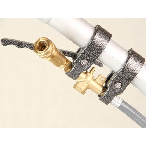 Aluminum Squeegee Wand with close up view of 1½” diameter vacuum hose.