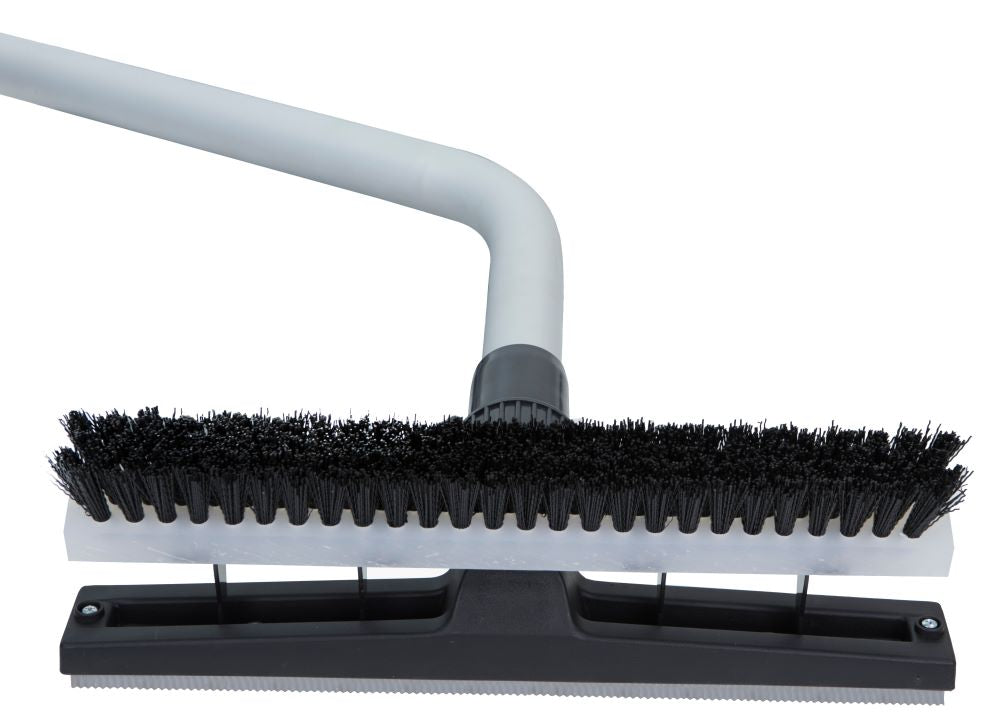 EDIC 334ACH-2 Dual Head Squeegee Wand with Scrub Brush