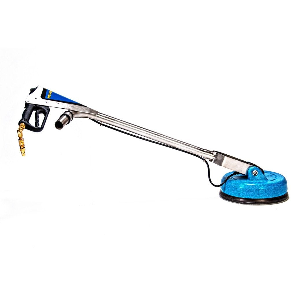 Handle lowered closer to the ground of Revolution Tile & Grout Cleaning Machine