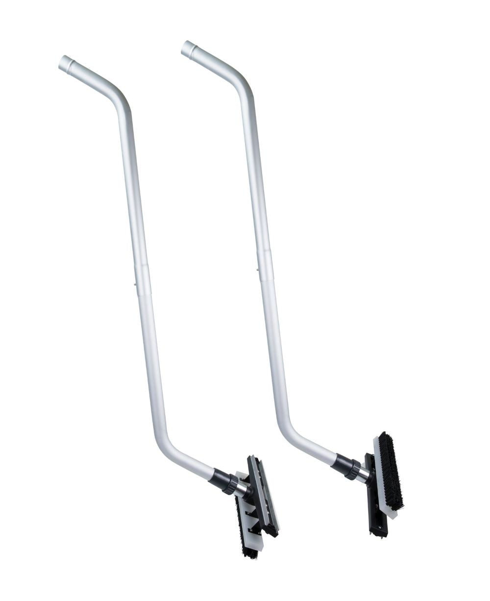 EDIC 334ACH-2 Dual Head Squeegee Wand with Scrub Brush