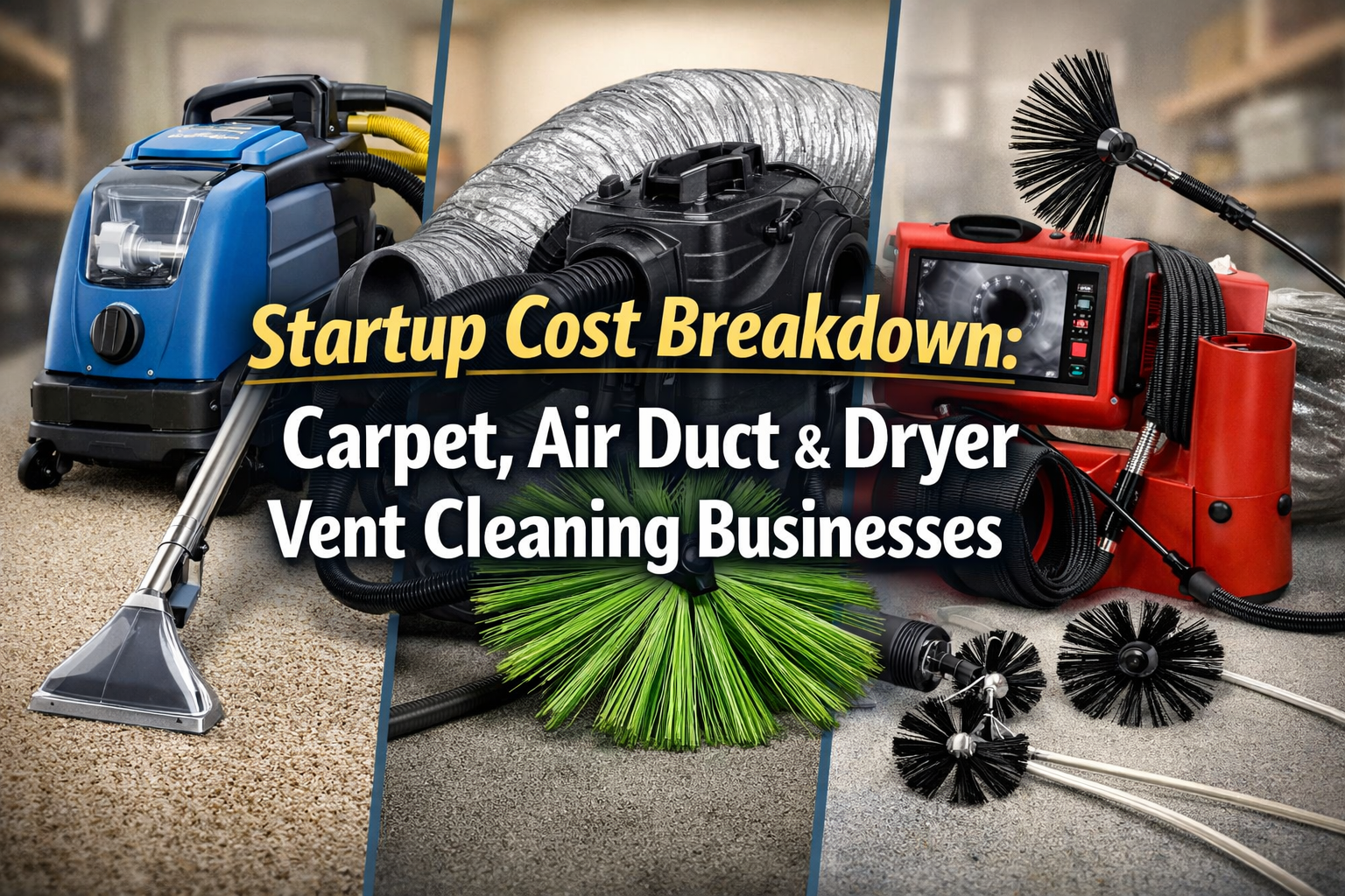 Startup Cost Breakdown: Carpet, Air Duct & Dryer Vent Cleaning Business
