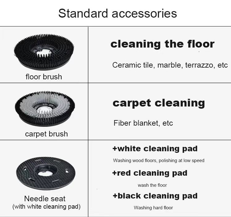 Single Brush 17&quot; Floor Scrubber