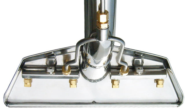 Westpak 12" x 1.75" 4‑V Jet S‑Bend Low Profile Wand w/ Splash Guard