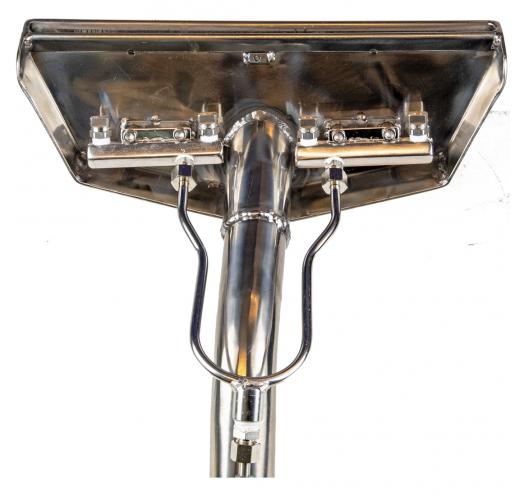 Titanium 12 Inch Wide 4 Jet Carpet Wand with Splash Guard