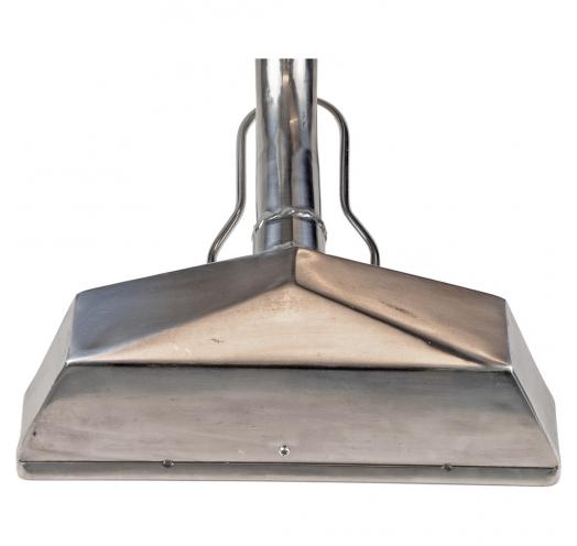 WestPak Titanium Wand, 2&quot; Tube, S-Bend, Low Profile, 4 V Jet, 12&quot; Wide Head With Splash Guard