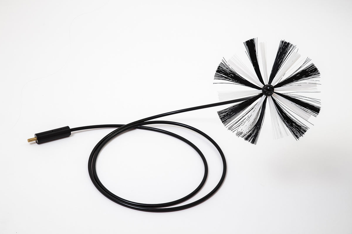 DryMaster 26' Duct and Dryer Vent Drill Powered Cleaning Cable with 4" E-Brush