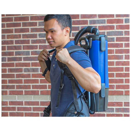 Powr-Flite Commercial Comfort Pro Backpack Vacuum with Tools - 6 Quart Capacity