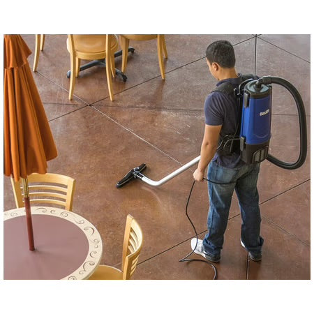 Powr-Flite Commercial Comfort Pro Backpack Vacuum with Tools - 6 Quart Capacity