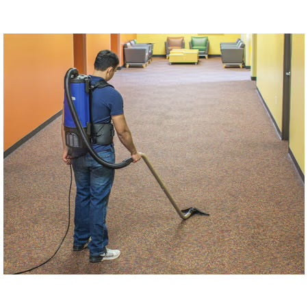 Powr-Flite Commercial Comfort Pro Backpack Vacuum with Tools - 6 Quart Capacity
