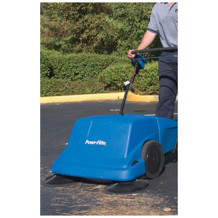 Powr-Flite 36" 13 Gallon Self-Propelled Battery Sweeper - 12V