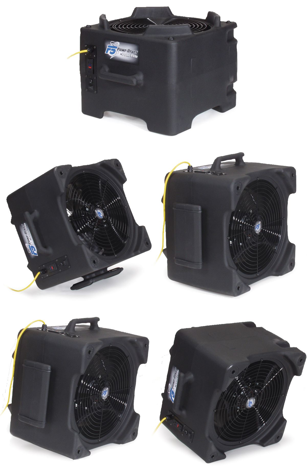 Powr-Flite F5 Axial Fan / Air Mover with Handle and Wheels