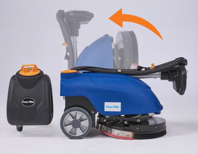 Powr-Flite Compact Scrubber 13"