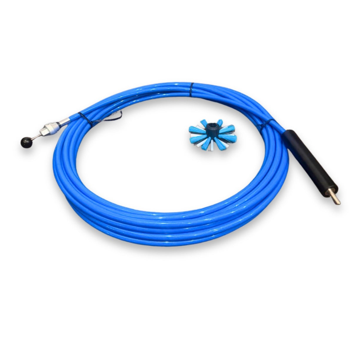 DryMaster 20' Duct and Dryer Vent Drill Powered Cleaning Cable with 4" E-Brush