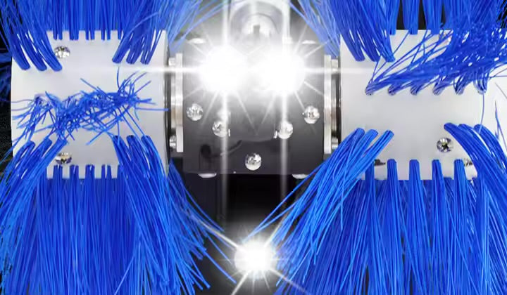 Commercial Duct Cleaning Robot with Vacuums and Camera