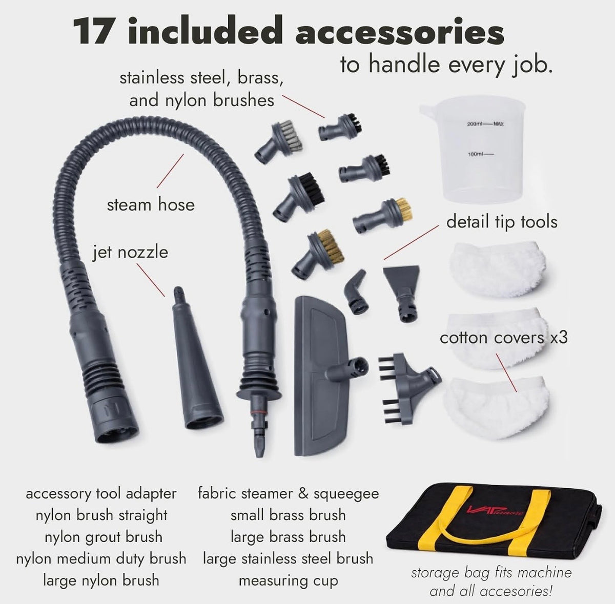 Handheld Steam Cleaner for Dye Spot removal, Bed Bugs, Auto and Grout;