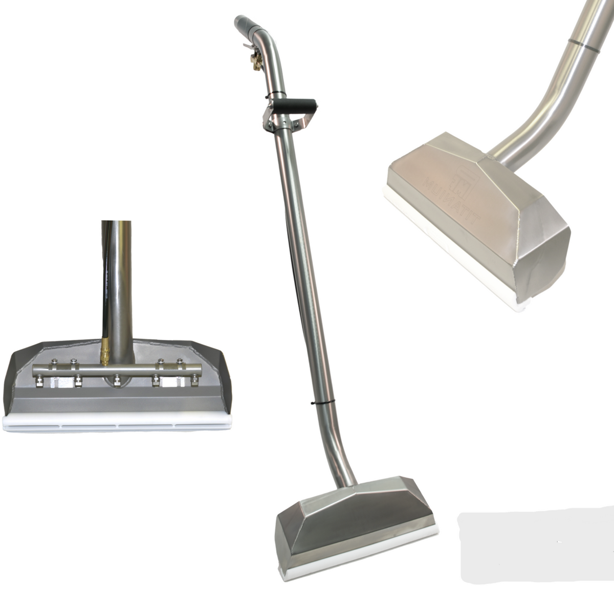 PMF 12″ Wide 1.5″ Titanium Carpet Wand,4 Jets, 800 PSI High Pressure