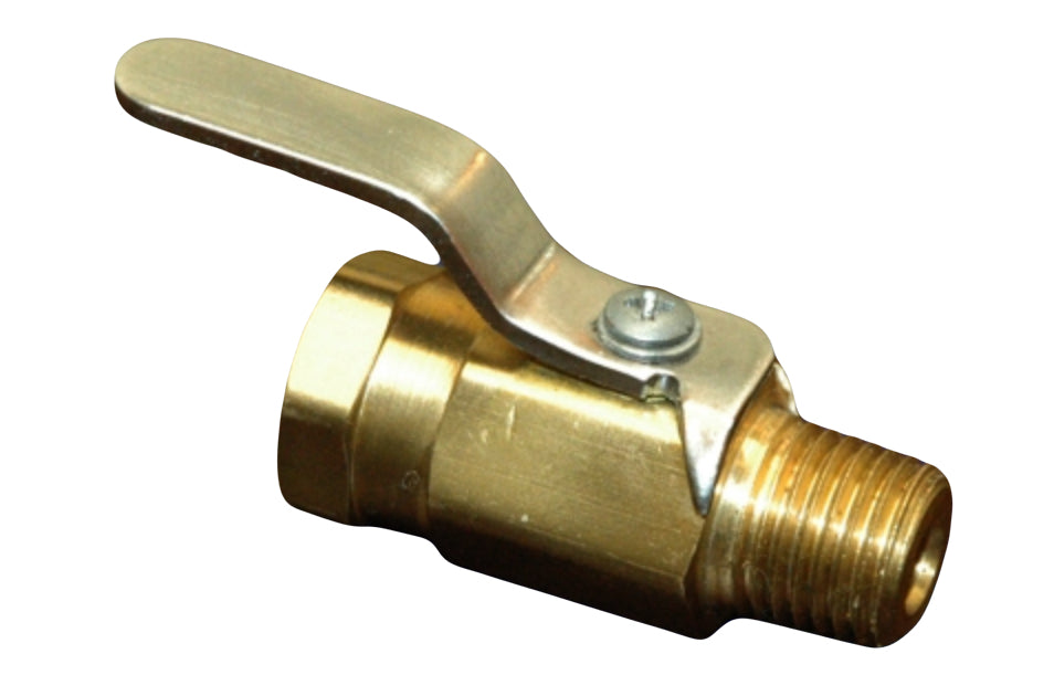 Westpak Ball Valve 1/8" Brass w/Chrome Handle MXF