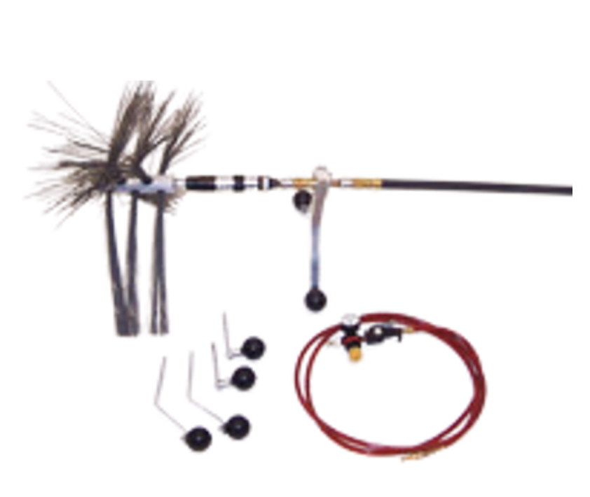 Nikro Commercial Pneumatic Rotary Brush System w/Guide