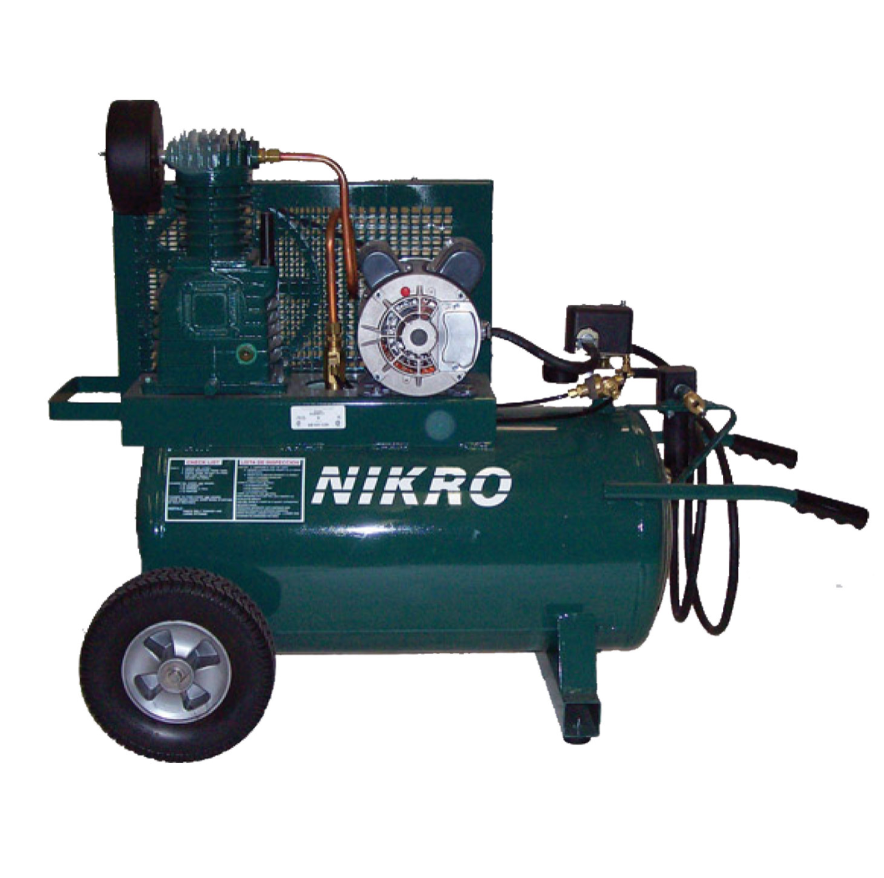 Nikro 115V Single Stage, 150 PSI Portable Electric Compressor