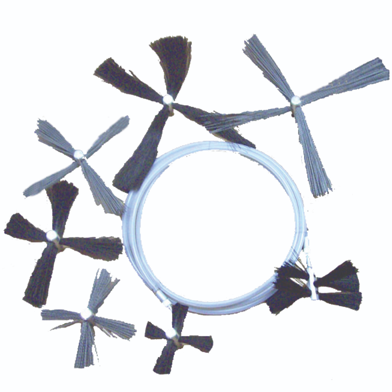 Nikro 15' Rotary Brush Cable System w/Button Lock Brushes