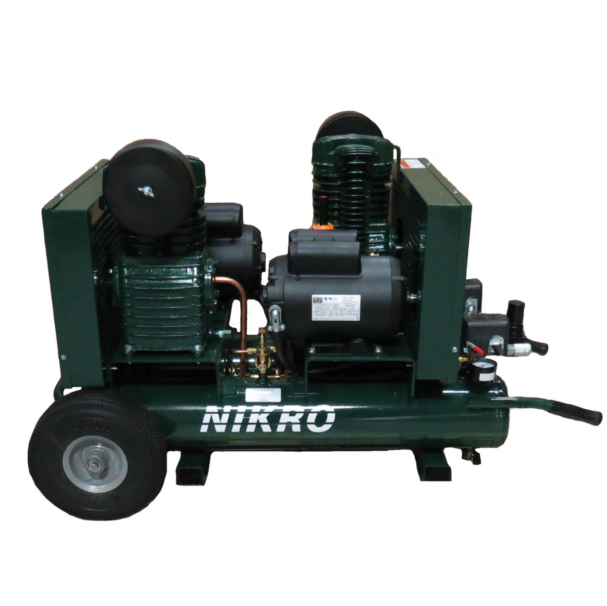 Nikro 115V Dual Motor &amp; Pump Compressor