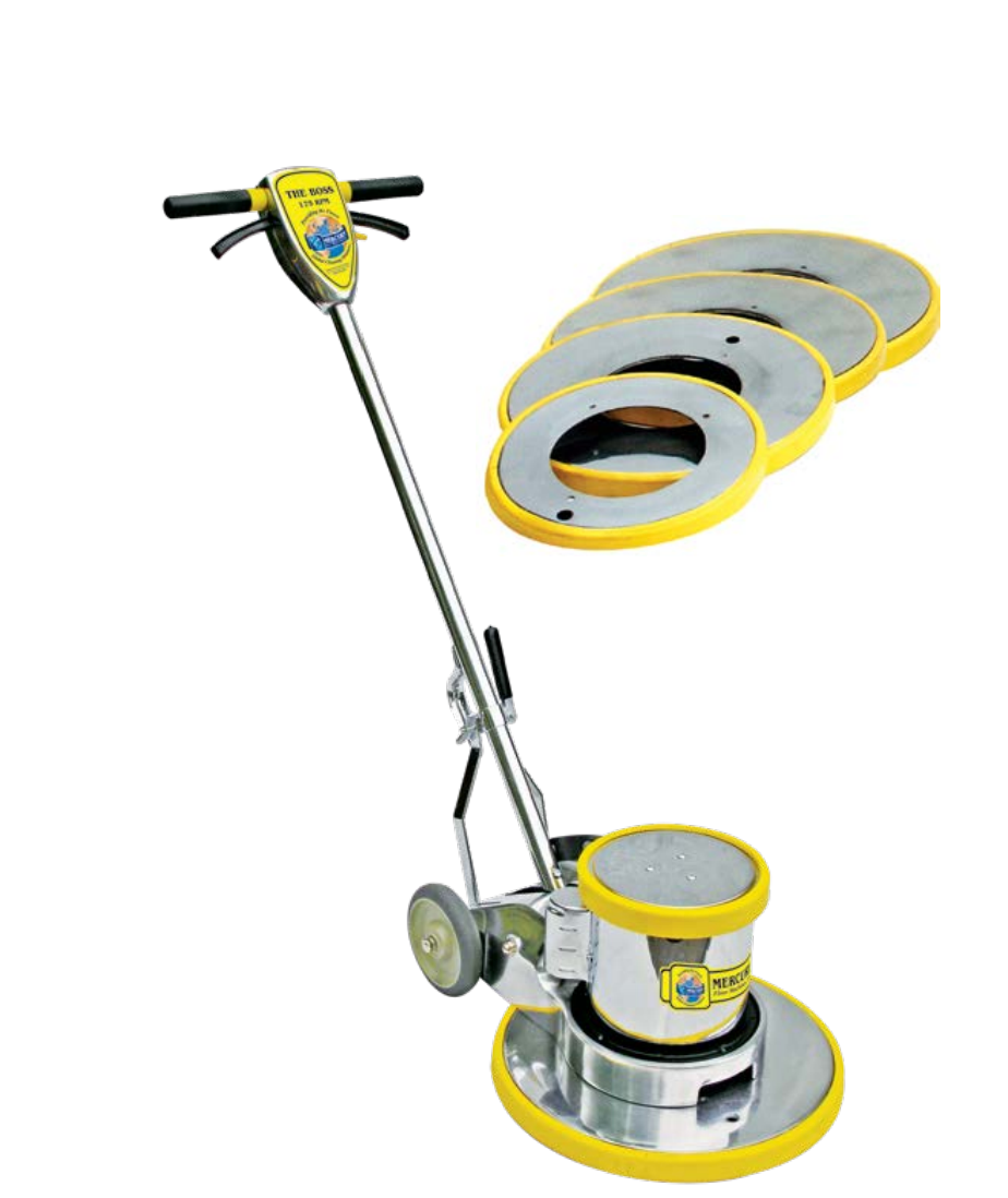 Mercury 1.5 HP/175 RPM BOSS Floor Machine, No Apron (order apron separately)