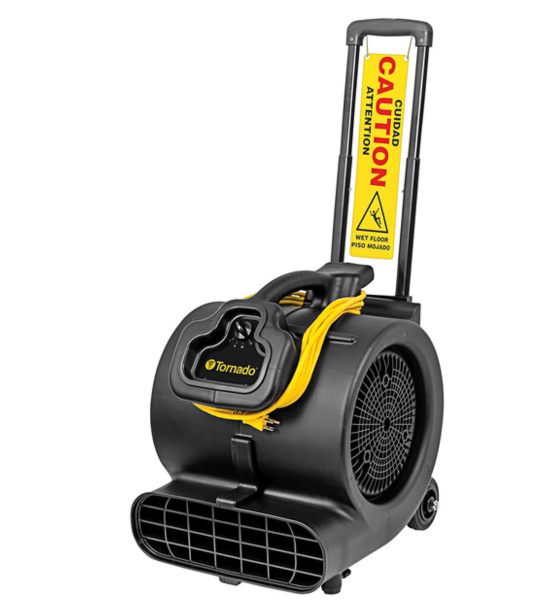 Tornado Windshear 3200 Safety Dryer with Caution Wet Floor Sign