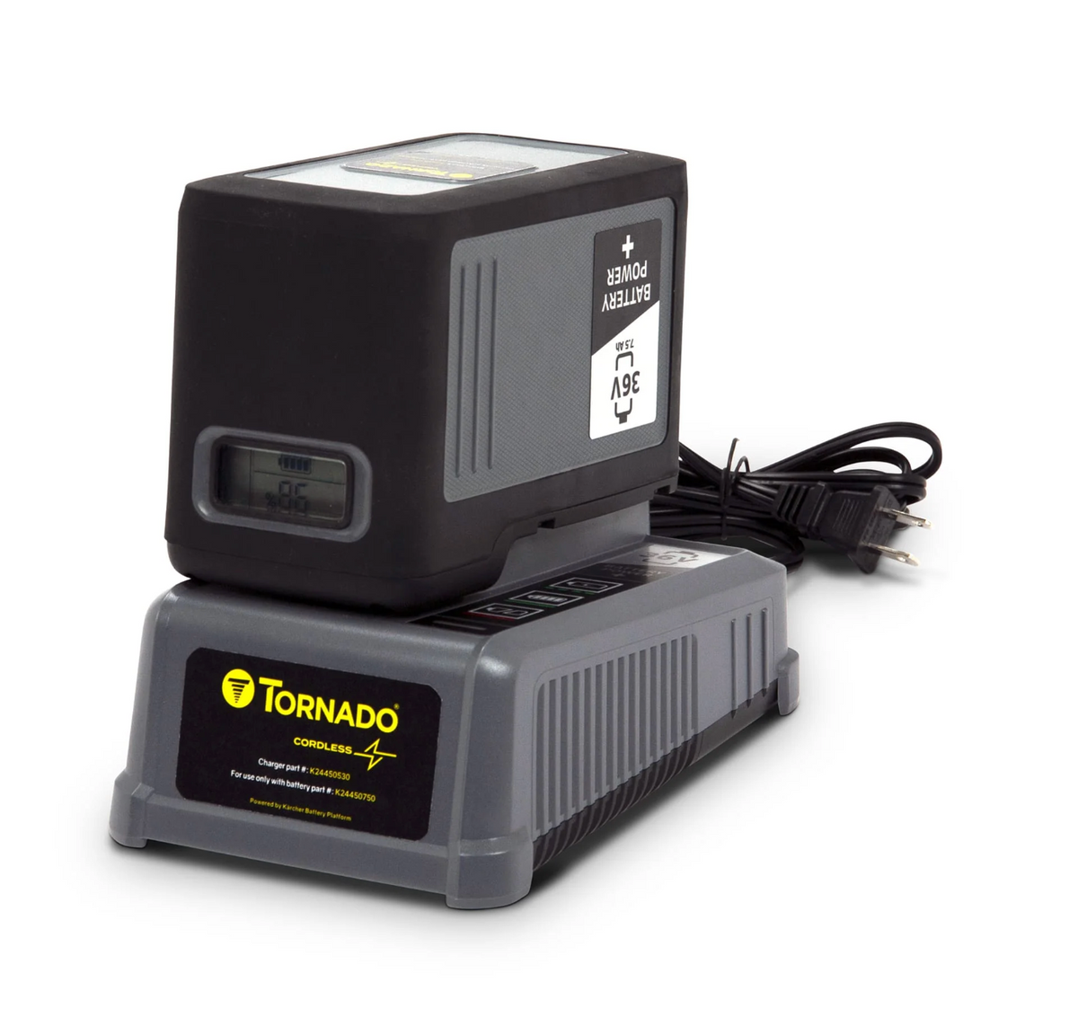 Tornado 26" Tempest Cordless Carpet Sweeper Vac