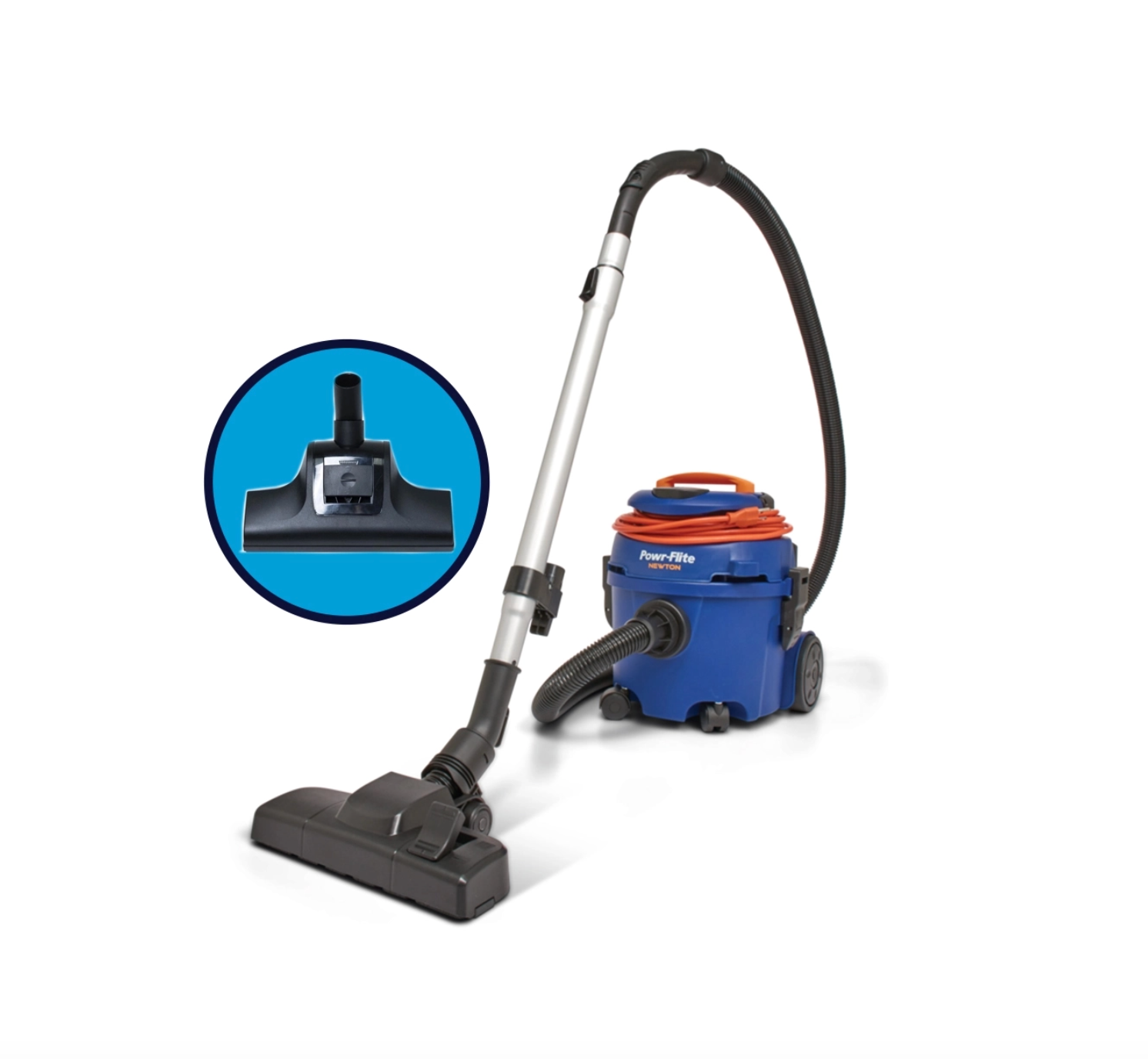 Powr-Flite 2.6 Gallon Commercial Canister Vacuum with Turbo Nozzle