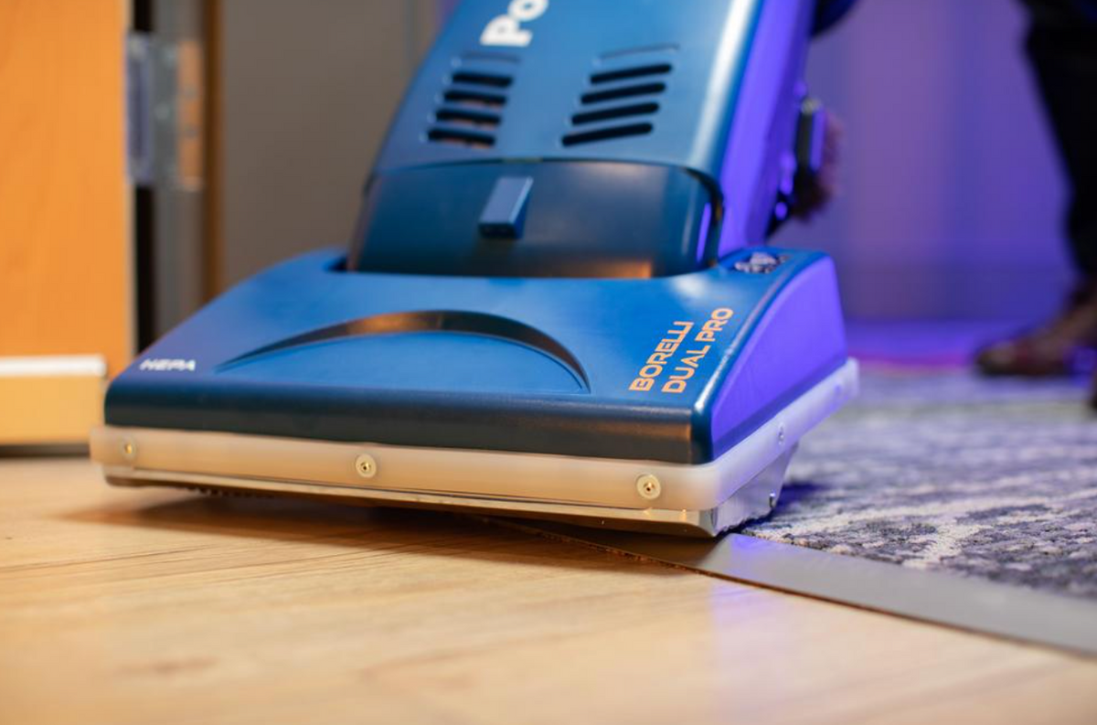 Powr-Flite 14" Commercial Heavy Duty Borelli Dual Pro Upright Vacuum