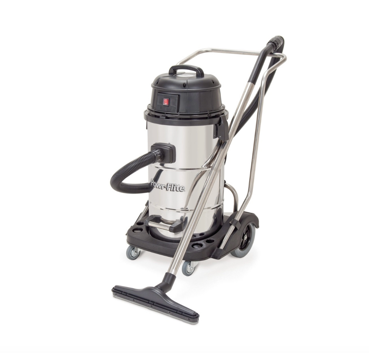 Powr-Flite Commercial Wet/Dry Vacuum 15 Gallon With Stainless Steel Tank and Tool Kit