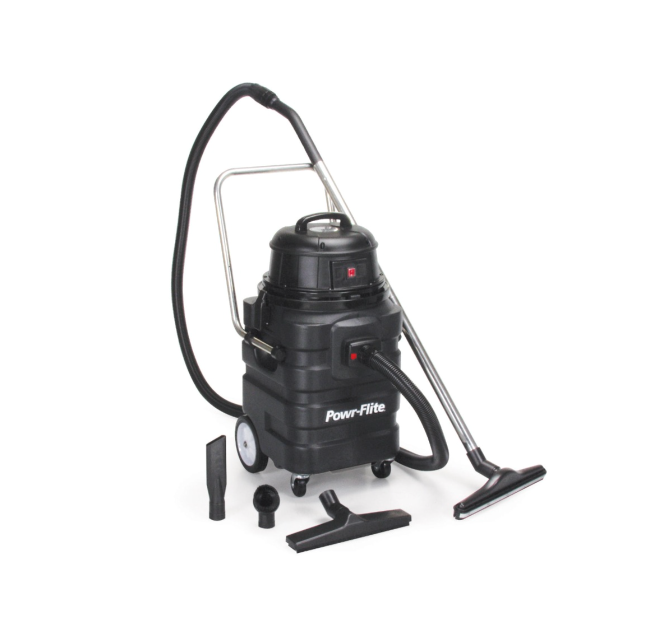 Powr-Flite Commercial Wet/Dry Vacuum 15 gallon with Poly Tank and Tool Kit