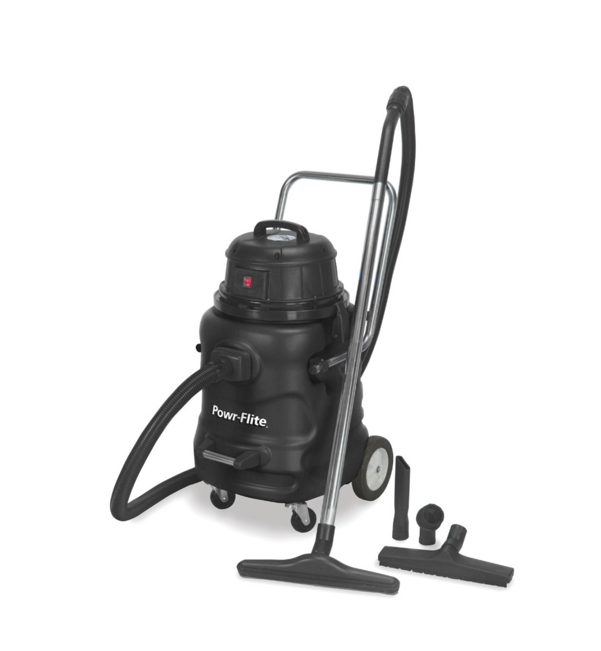 Powr-Flite Commercial Wet Dry Vacuum 20 Gallon with Poly Tank and Tools
