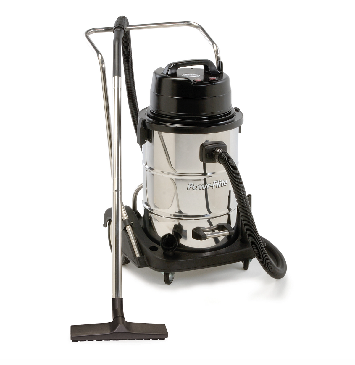Powr-Flite Commercial Wet Dry Vacuum 20 Gallon Dual Motor with Stainless Steel Tank