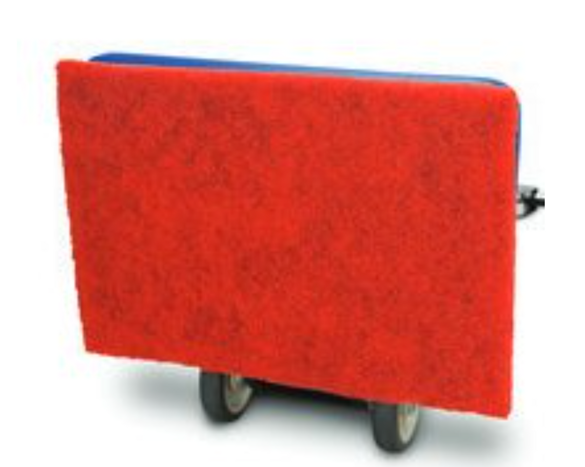 Powr-Flite 14" X 20" Red Spray Buff Pad