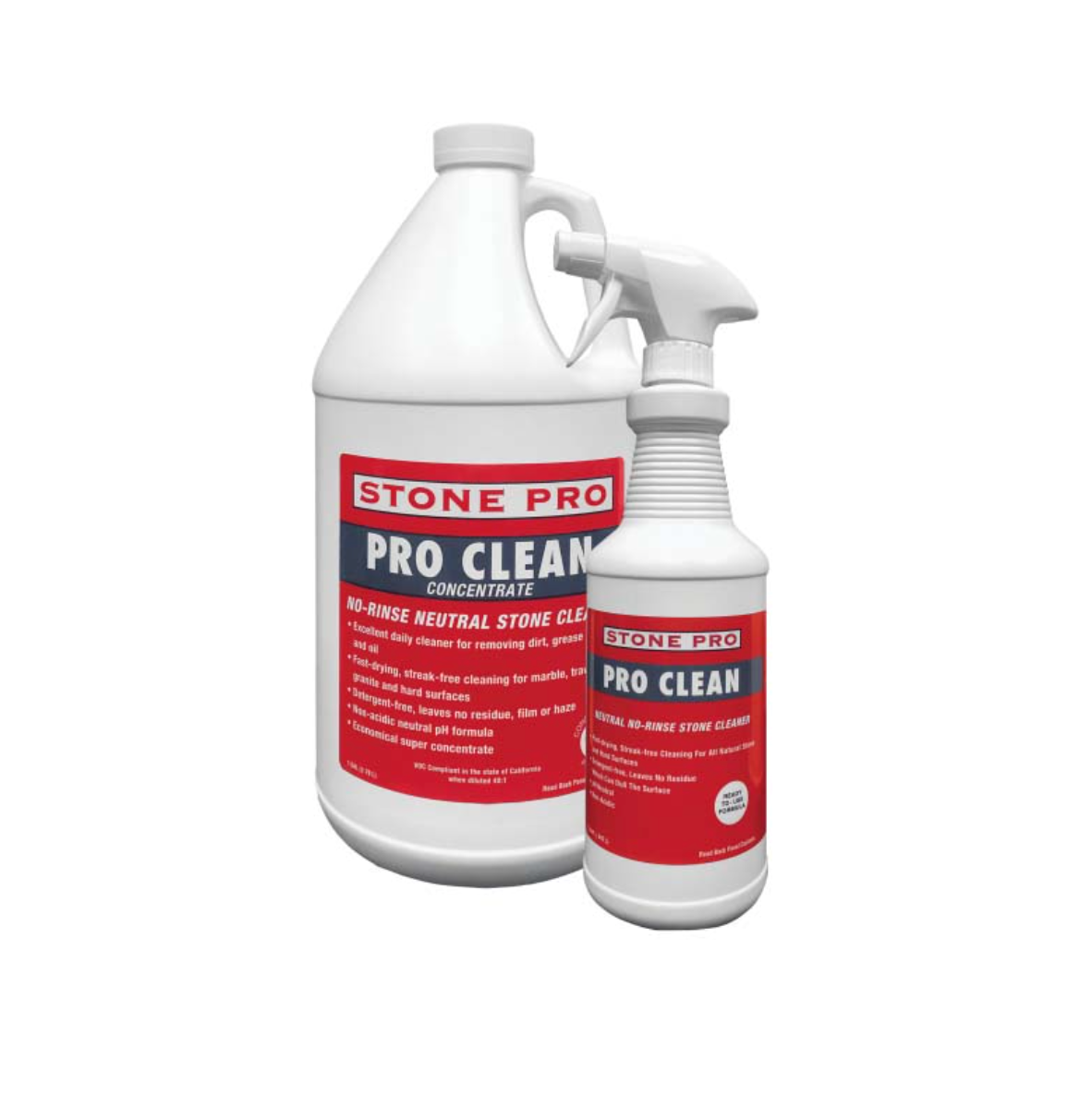 Stone Pro Pro Clean - Neutral No-Rinse Cleaner For Stone & Hard Surfaces