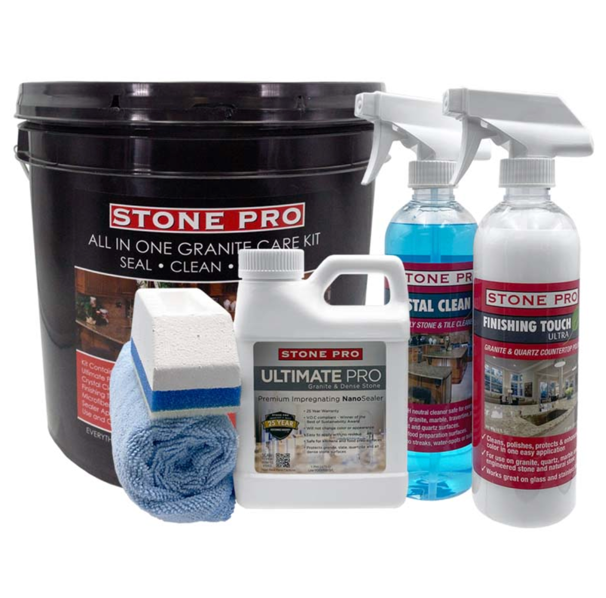 Stone Pro Granite Countertop Warranty Care Kit