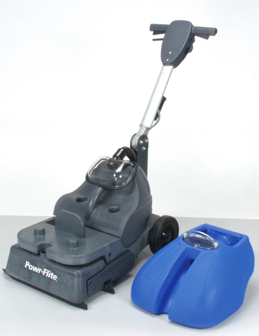 Powr-Flite Powr-Scrub CAS16 16" Corded Walk Behind Cylindrical Floor Scrubber - 4 Gallon