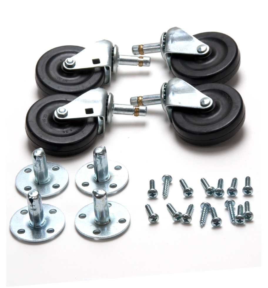 Powr-Flite Caster kit for PDF5 Axial Fan, Includes 4 casters