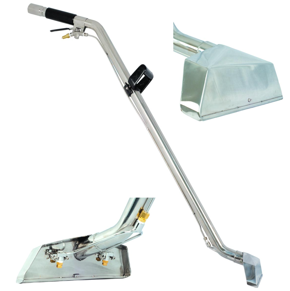 Westpak 12" x 1.75" 2‑V Jet S‑Bend Low Profile Wand w/ Splash Guard