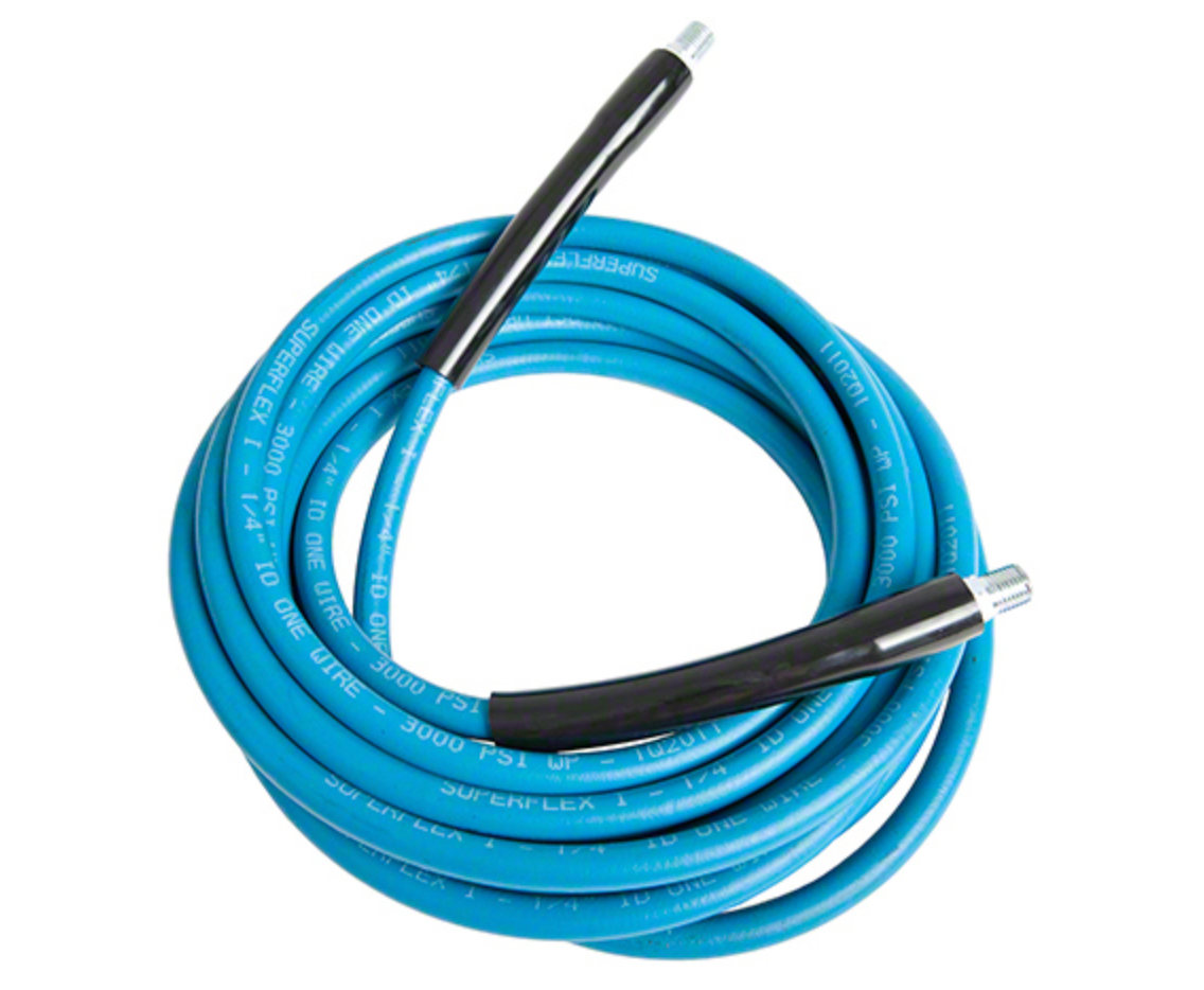 Westpak 1/4" x 50' 3000 PSI Blue Hose w/ Crimps