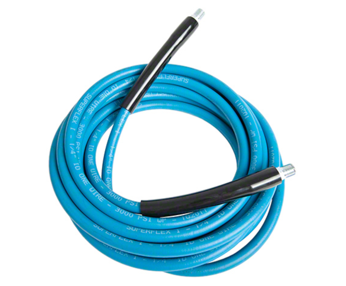 Westpak 1/4" x 25' 3000 PSI Blue Hose w/ Crimps
