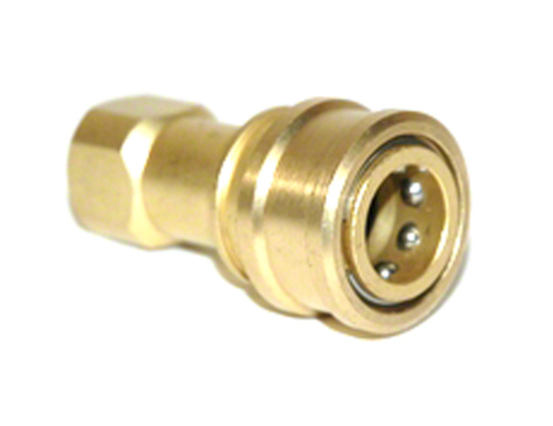 Westpak QD, Female 1/4" Brass, SS Poppet