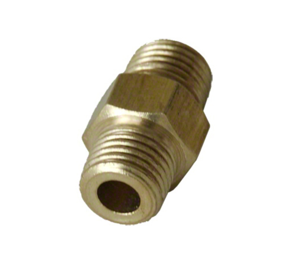 Westpak Nipple, Thick Wall Brass 1/4" MXM