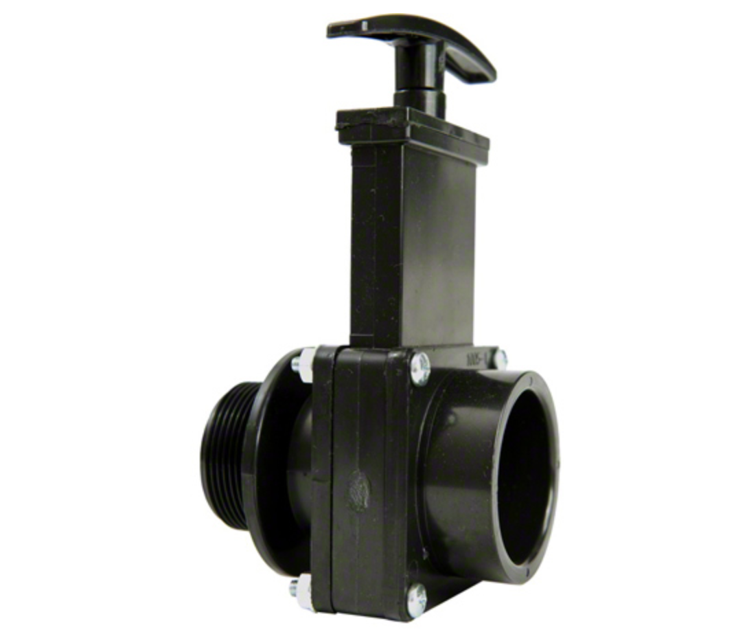 Westpak Gate Valve, 1.5" Male x Slip ABS