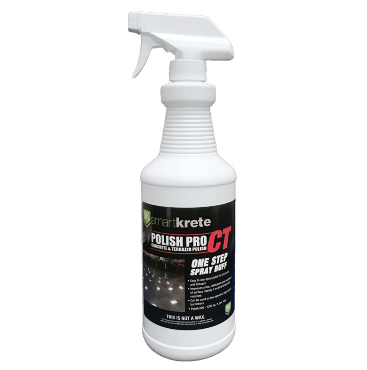 Smartkrete 1 Quart Polish Pro CT Spray &amp; Buff Polish for Concrete &amp; Terrazzo
