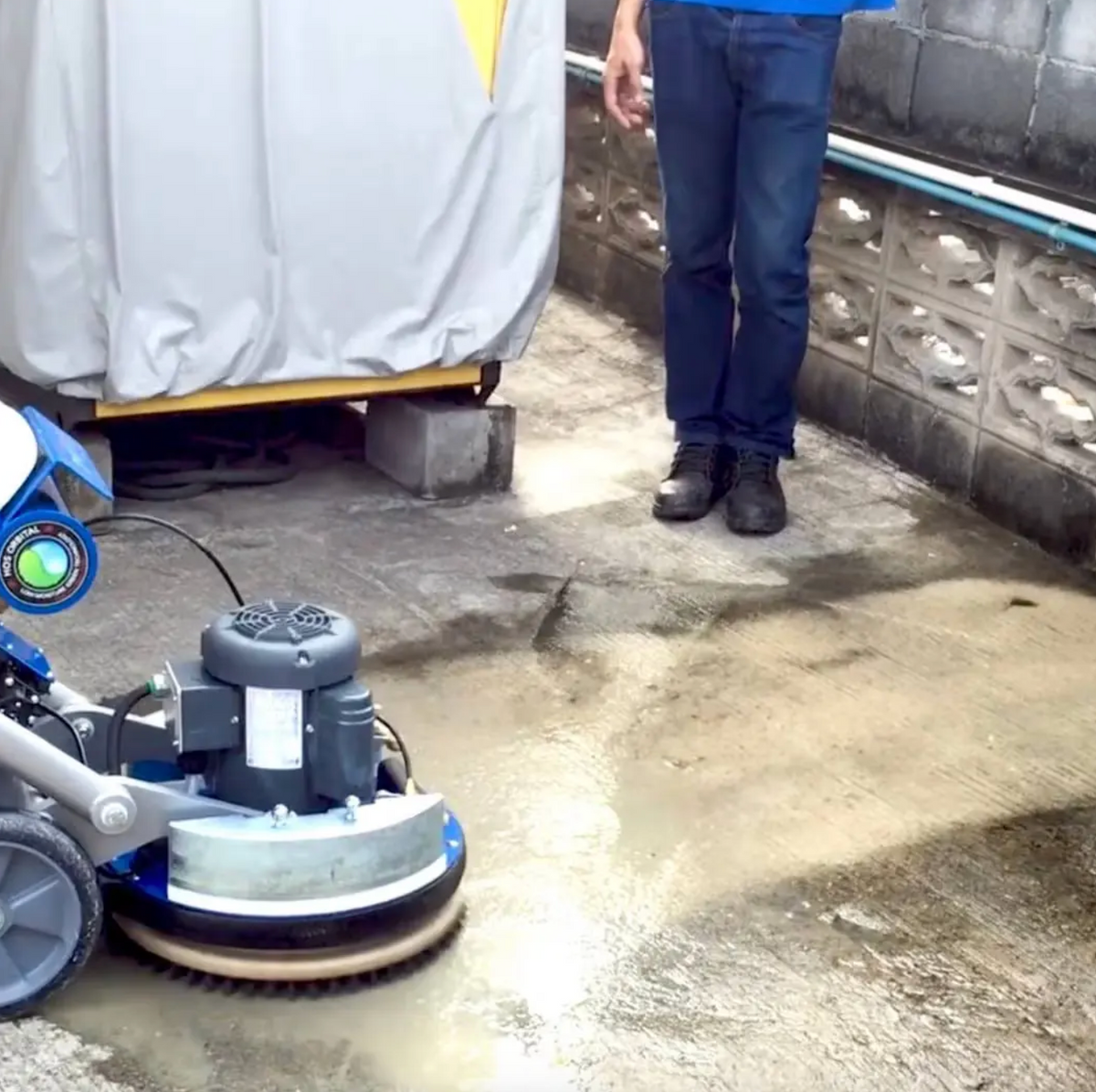 Orbot Sprayborg 17" Oscilating Pad Orbital Floor Machine