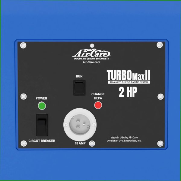 TurboMax II Duct Cleaning Machine - 2 HP Negative Air